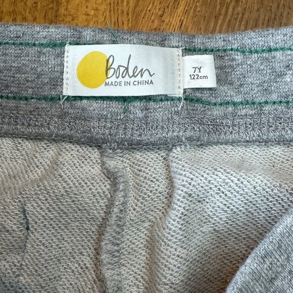 MINI BODEN Essential Sweat Shorts Boys 7 7Y 122cm Gray Sweatshorts Jersey Short - Picture 7 of 8